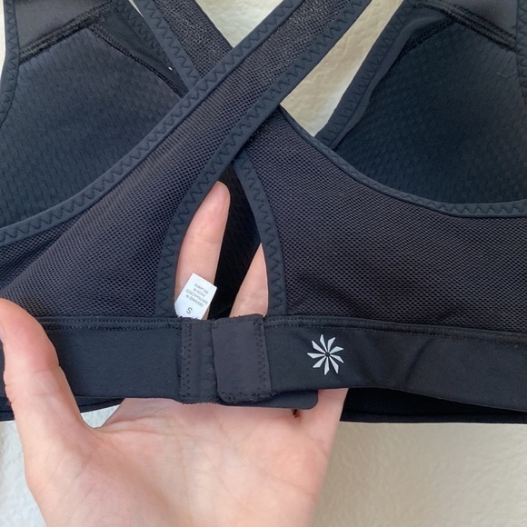 Athleta sheer wrap bra Sz small black NWT - Picture 5 of 7